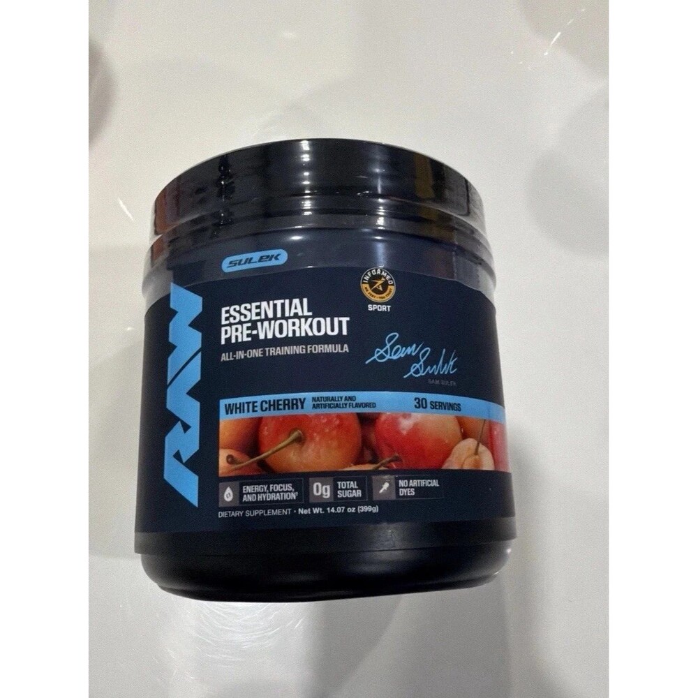 Raw Essential Pre Workout Wild Cherry - 30 Servings